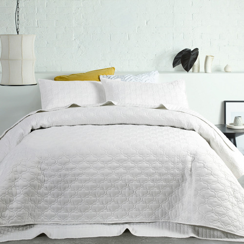 White coverlet clearance queen